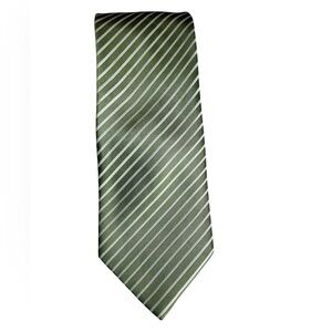 Parsley Green Striped Men's Tie